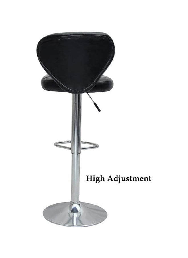 KARNAK 2-Pieces Barstool Chair PU Leather And Stainless Steel Base Adjustable Bar Stool Height 360° Swivel  - Image 2