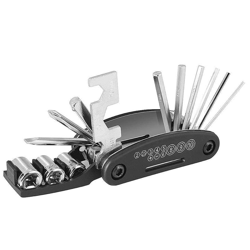 Yellowfin 16-in-1 Multi-Functional Bike Repair Tool Kit | Portable Maintenance Tool for Mountain, Road, and MTB Bikes | Includes Hex Keys, Spoke Wrench, Screwdrivers | Durable Carbon Steel & ABS - Image 2