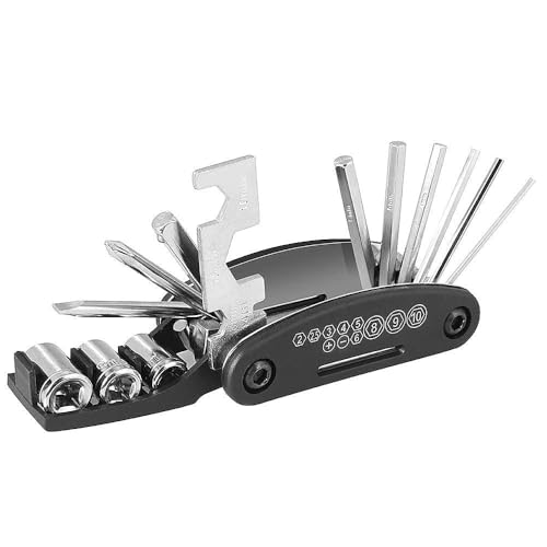 Yellowfin 16-in-1 Multi-Functional Bike Repair Tool Kit | Portable Maintenance Tool for Mountain, Road, and MTB Bikes | Includes Hex Keys, Spoke Wrench, Screwdrivers | Durable Carbon Steel & ABS - Image 1