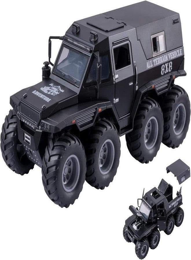 QQ Show سيارة لعبة QQ Show Play Boy 1:32 8x8 SUV Police Pickup Model مصنوعة من سبيكة معدنية مصبوبة، تعمل بنظام السحب للخلف، مزودة بأبواب قابلة للفتح وإضاءة وموسيقى، مناسبة للأطفال (متعددة الألوان). - Image 2
