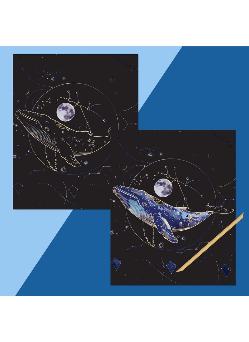 Hinkler - Hinkler Picture Etch – Midnight Creatures Edition, Creative Etching Art Kit for Kids, Includes Etching Tool and Stunning Creature Designs, Ideal for Developing Artistic Skills - Image 1