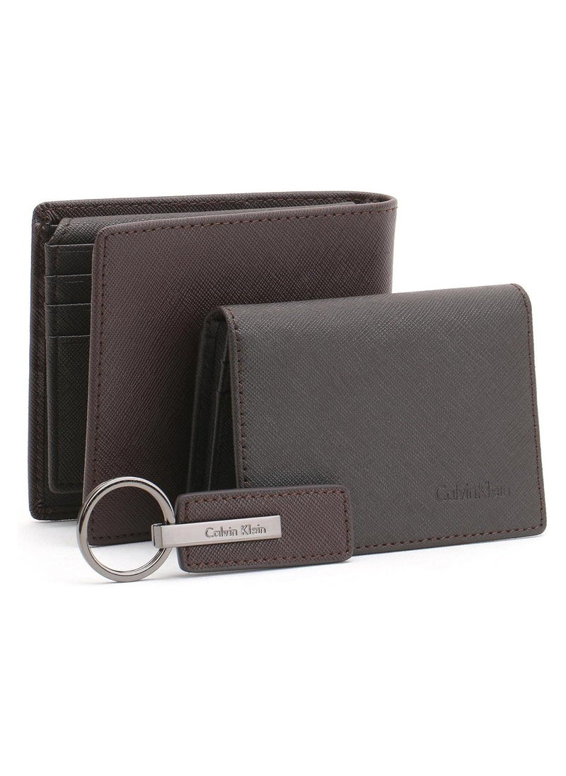 CALVIN KLEIN JEANS PLUS - Calvin Klein Wallet-Keychain-Card Holder Set For Men - Image 1