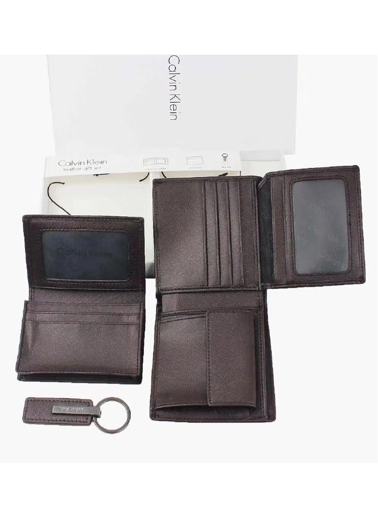 CALVIN KLEIN JEANS PLUS - Calvin Klein Wallet-Keychain-Card Holder Set For Men - Image 1