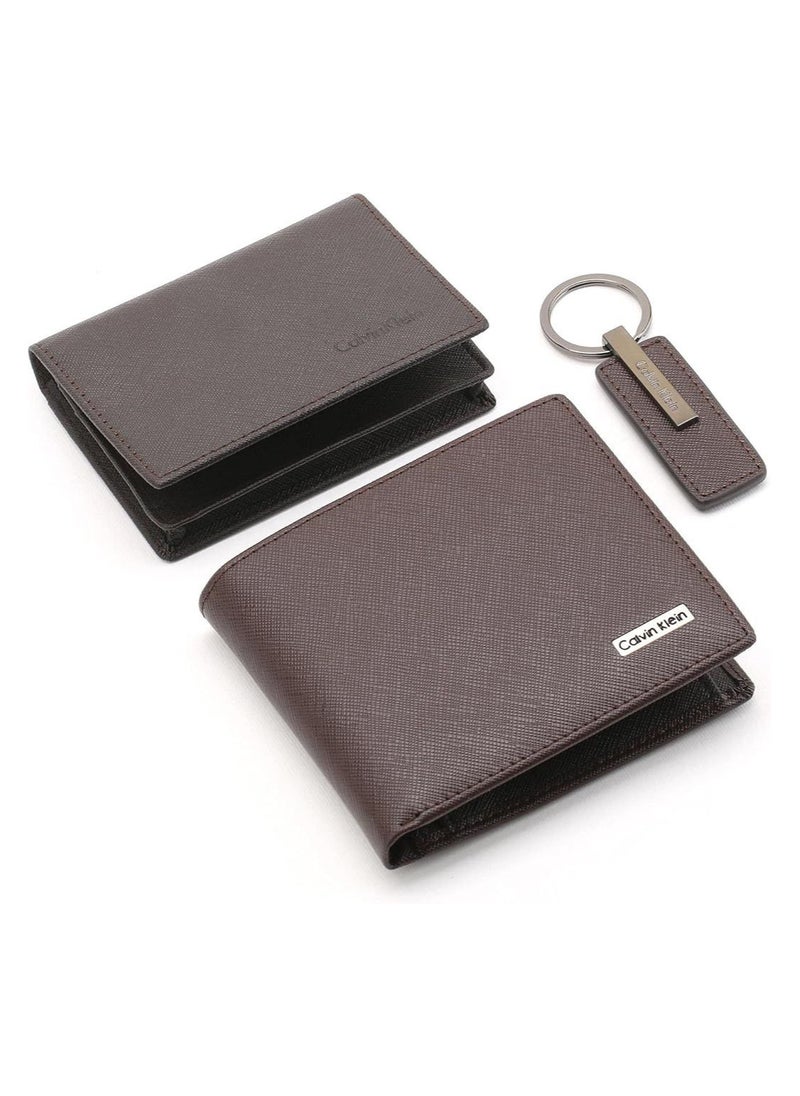 CALVIN KLEIN JEANS PLUS - Calvin Klein Wallet-Keychain-Card Holder Set For Men - Image 1