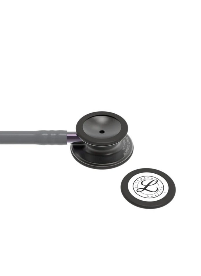 Littmann Littmann Classic III Monitoring Stethoscope: Smoke & Gray - Violet Stem 5873  - Image 3