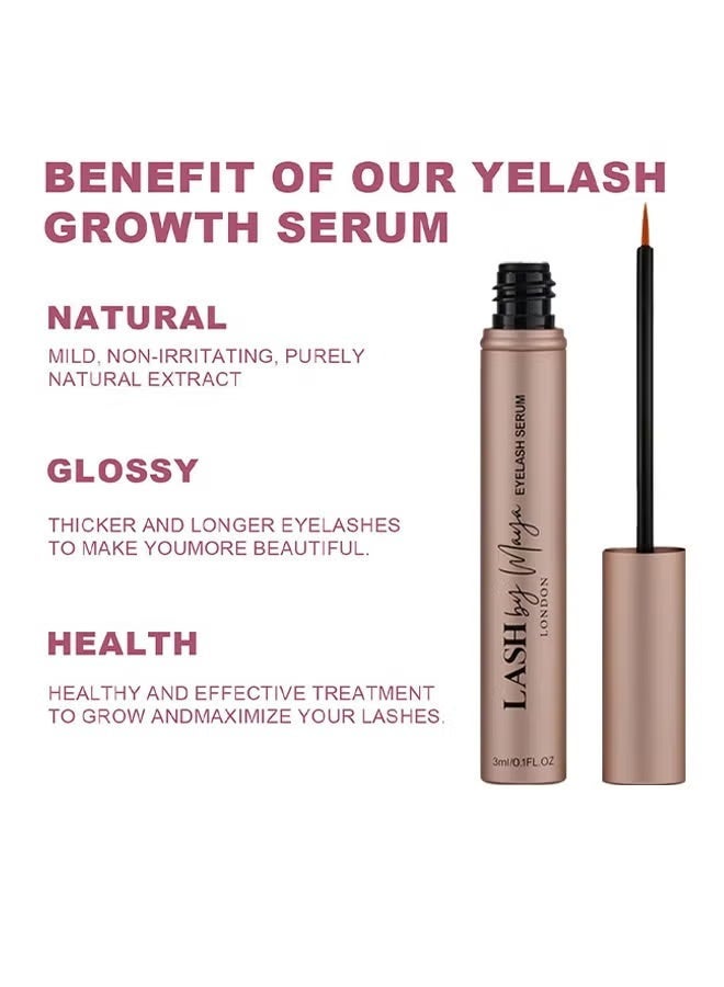 Lash by Maya Serum, Official Authentic LASH by Maya LONDON, Eyelash Growth Serum, Lash Enhancing, Cruelty Free, 3ML - Image 3