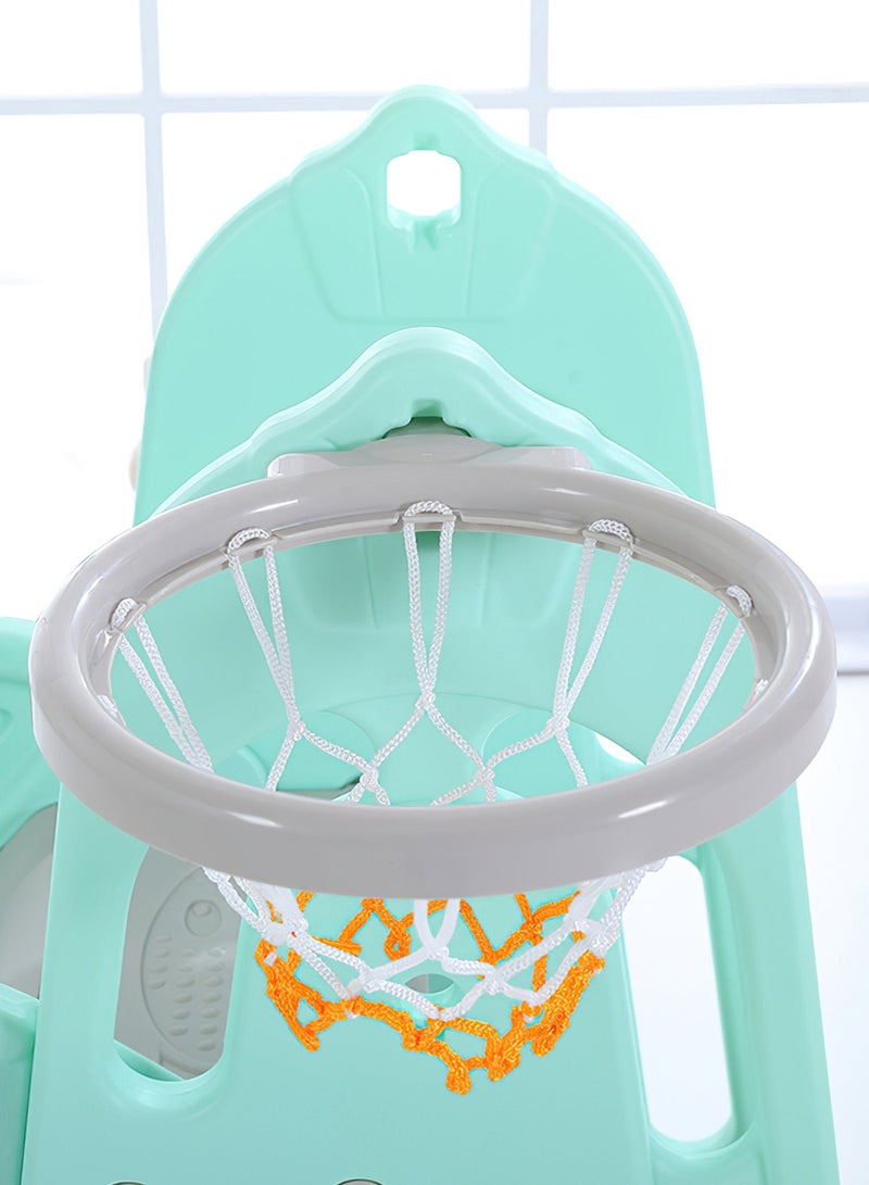 Funz Children's Slide Suitable for Age 1-5 Years Old to Play and Climb on The Slide Equipped with Basketball and Storage Space Indoor and Outdoor use - Image 4