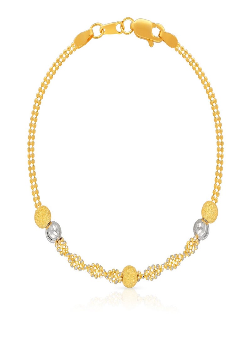 Malabar Gold and Diamonds 22 KT 916 Purity Gold Bracelet AIBR428  - Image 1