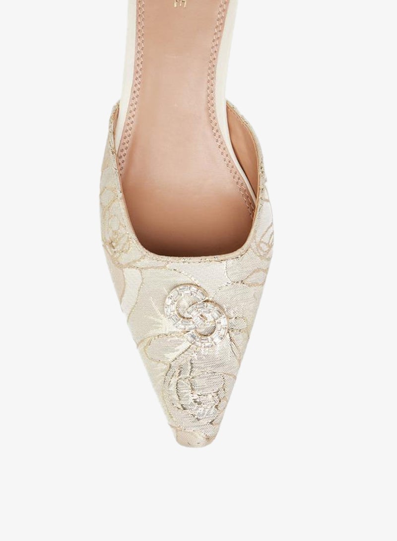 Celeste Women Embellished Kitten Heel Mules - Image 4
