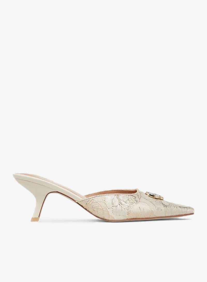 Celeste Women Embellished Kitten Heel Mules - Image 2