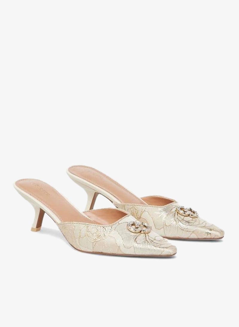 Celeste Women Embellished Kitten Heel Mules - Image 3