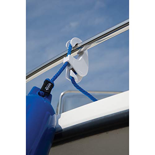 TaylorMade Taylor Made Products 1109 Boat Fender Hanger (Clip Rail Mount, Up to 1.25-Inch Rails) White - Image 2