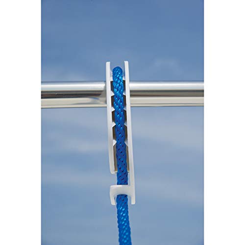 TaylorMade Taylor Made Products 1109 Boat Fender Hanger (Clip Rail Mount, Up to 1.25-Inch Rails) White - Image 5