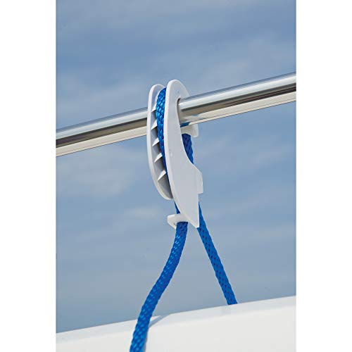 TaylorMade Taylor Made Products 1109 Boat Fender Hanger (Clip Rail Mount, Up to 1.25-Inch Rails) White - Image 4
