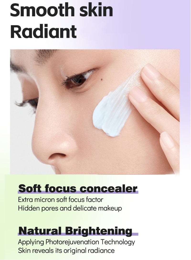 مايتشير كريم تبييض وعزل، خفيف الوزن، حماية من الأشعة فوق البنفسجية، مصحح لون التبييض بعامل حماية من الشمس 50، برايمر مكياج مقاوم للماء للنساء، 35 مل - Image 5