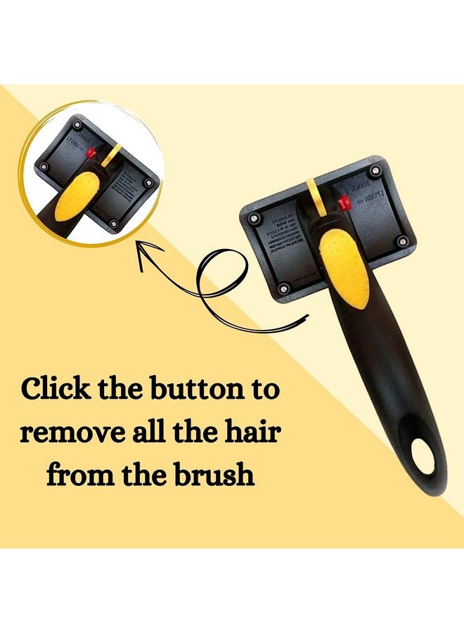 Pet Grooming Slicker Brush For Puppies, Dogs, And Cats - (Yellow Slicker) | Removes Loose Undercoat Mats And Tangled Hair | Massaging Tool For Long And Short Hair - Image 3