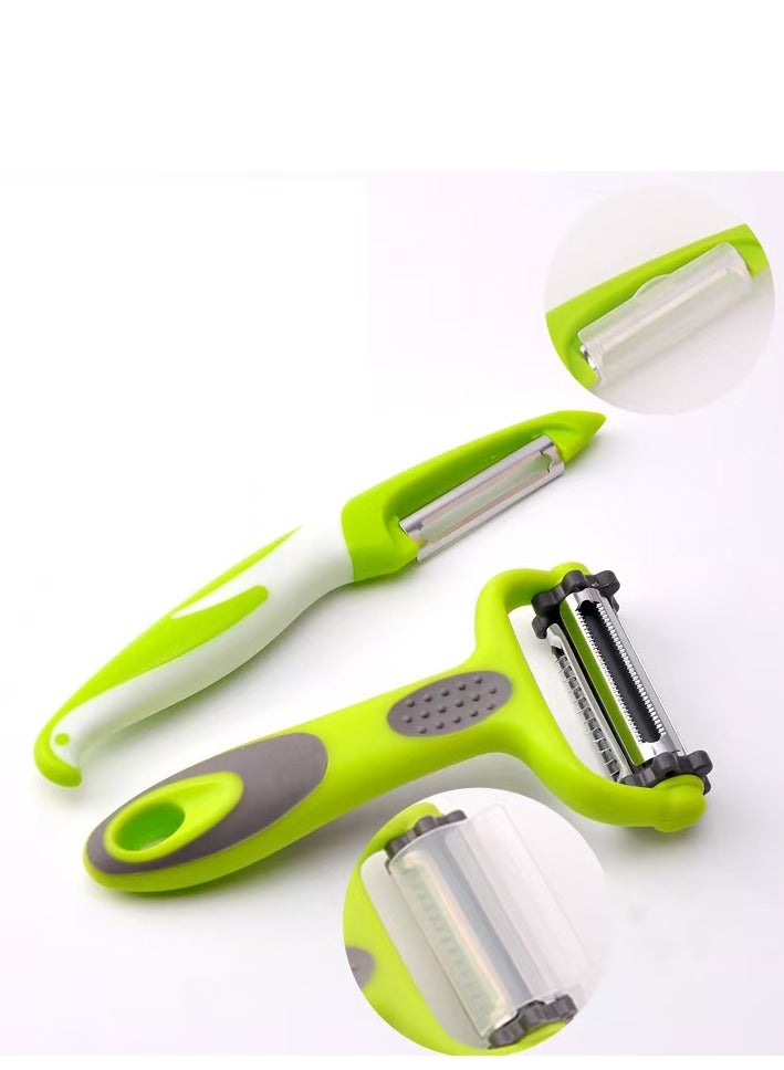 Vegetable, Apple Peeler, Fruit, Carrot, Vegetable, Potato Peeler for Kitchen, Y Shape and I Shape Stainless Steel Peeler with Ergonomic Non-Slip Handle and Sharp Blade, Sturdy (2 Pieces) 