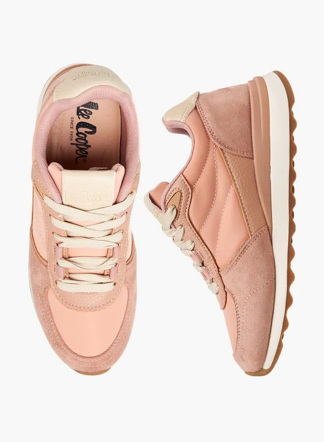 لي كوبر Women's Panelled Lace-Up Sneakers
