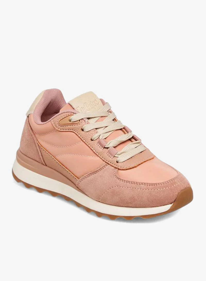 لي كوبر حذاء رياضي نسائي بأربطة مزين بالدانتيل