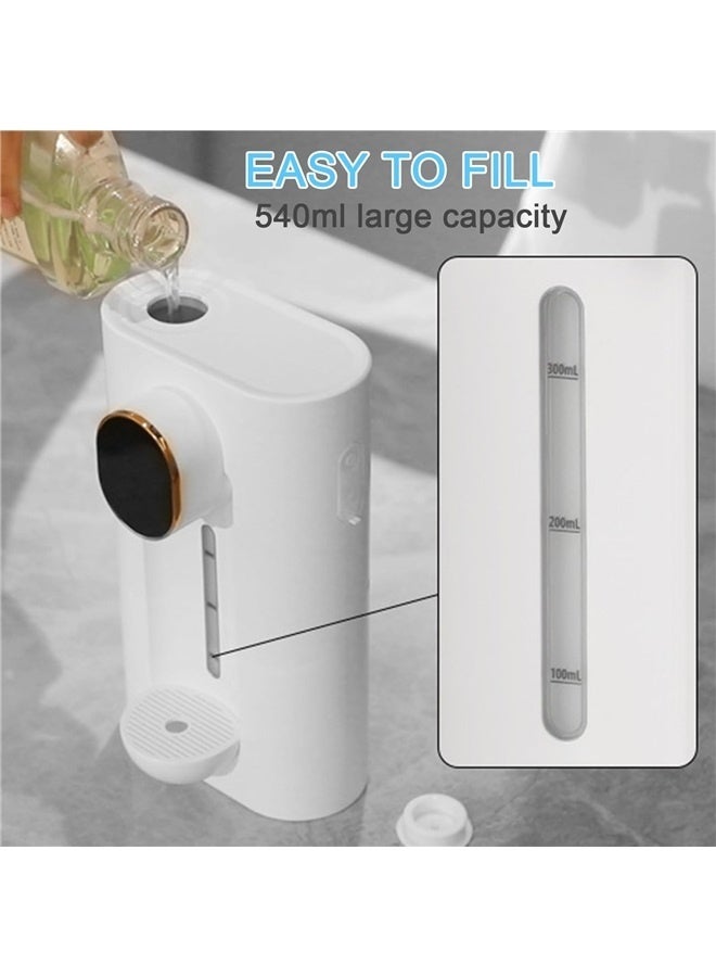 Automatic Mouthwash Dispenser Wall Mount,540mL Touchless Mouth Wash Dispenser for Bathroom with 2 Magnetic Cups(White)  - Image 3
