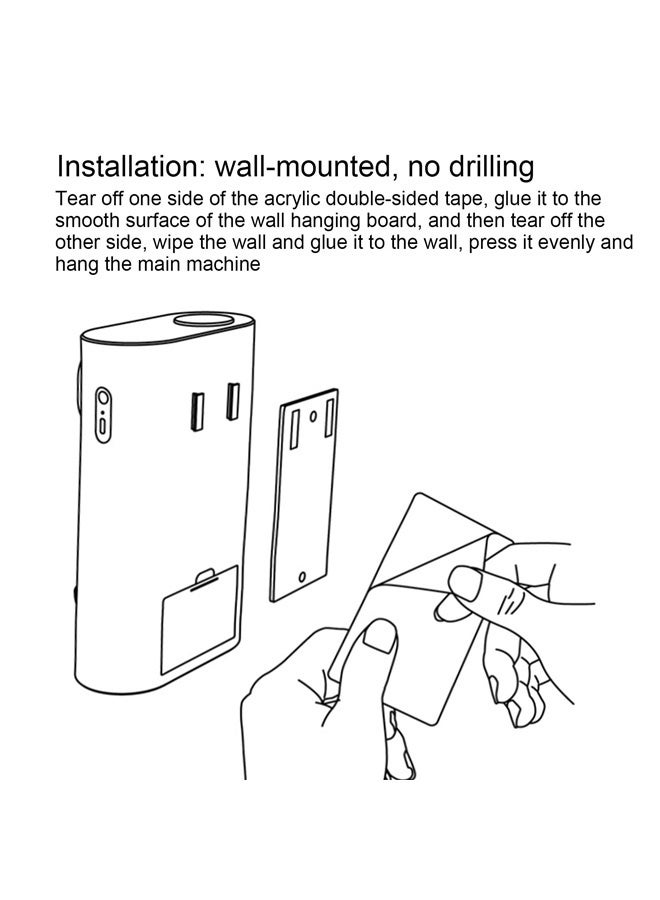 Automatic Mouthwash Dispenser Wall Mount,540mL Touchless Mouth Wash Dispenser for Bathroom with 2 Magnetic Cups(White)  - Image 5