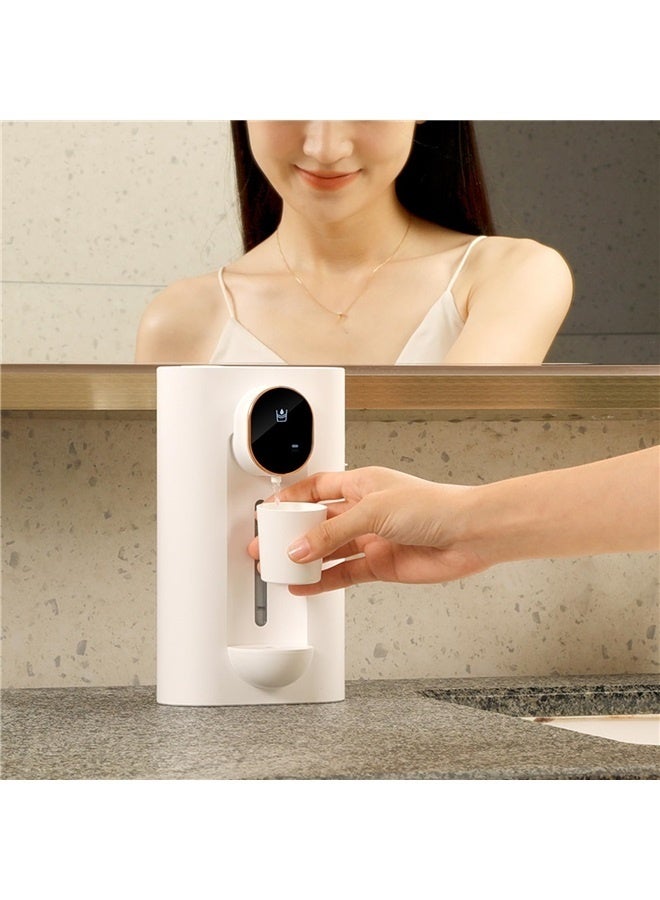 Automatic Mouthwash Dispenser Wall Mount,540mL Touchless Mouth Wash Dispenser for Bathroom with 2 Magnetic Cups(White)  - Image 1