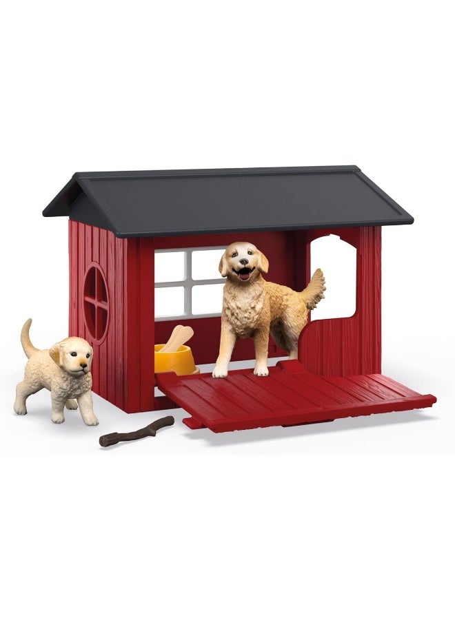 Schleich مجموعة ألعاب حظيرة الكلاب من فارم وورلد (19 × 7.01 × 15.01 سم، 9 قطع) - Image 2