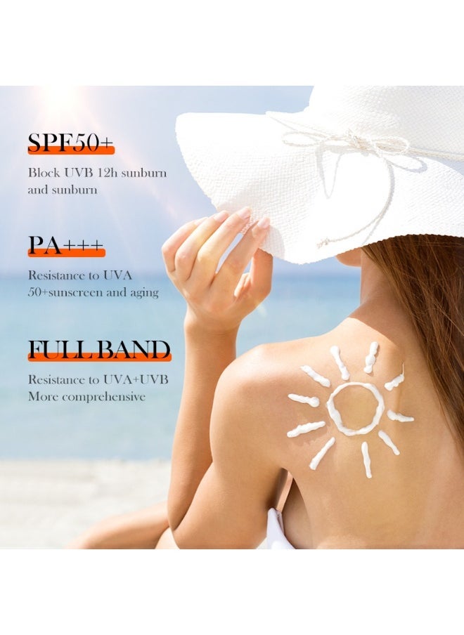 BIOAOUA Sunscreen SPF 60, Aloe Vera Face Sunscreen, ACE UVA/UVB Protection Moisturizer, Non-Toxic, Waterproof, For Face and Body, Sunscreen Lotion (For Face, Neck and Body) 40g - Image 4