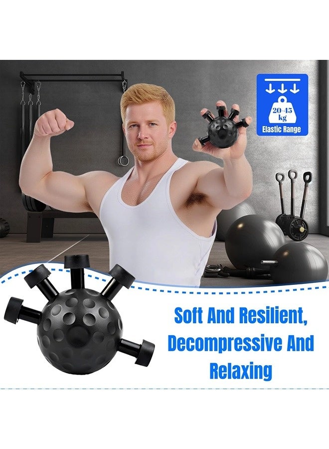ShebSheb Finger Grip Exerciser Balls 2025 New Hand Grip Forearm Ball Strengthener Wrist Strengthening Guitar Finger Gripper Strength Trainer Hand Squeezer Stretcher Extender Workout - Image 2