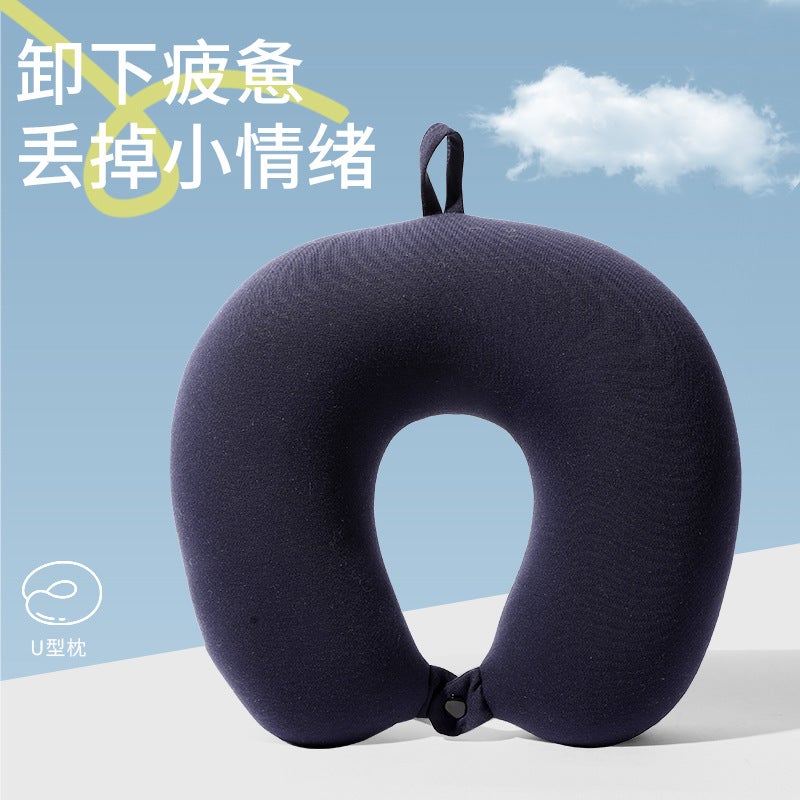 Travel Neck Support Office Nap Pillow Navy blue-upgraded model 