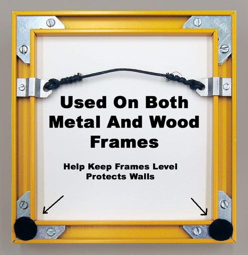 888 Corp Black Self Adhesive Felt Bumpers 1/2" Diameter and 1/8" Thick (48 Pack), Round - Image 5