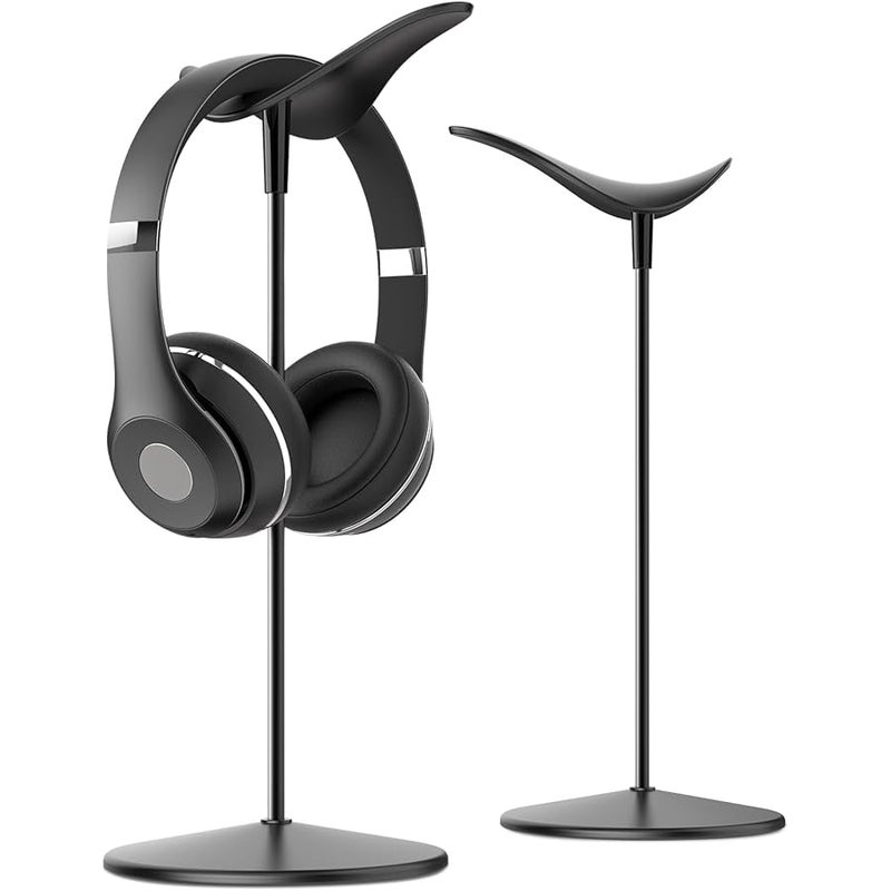 لاميكول Lamicall Headphone Stand, Desktop Headset Holder - Desk Earphone Stand, for All Headsets Such as Airpods Max, HyperX Gaming Headphones, Beats/Sennheiser Music Headphones - Black - Image 1