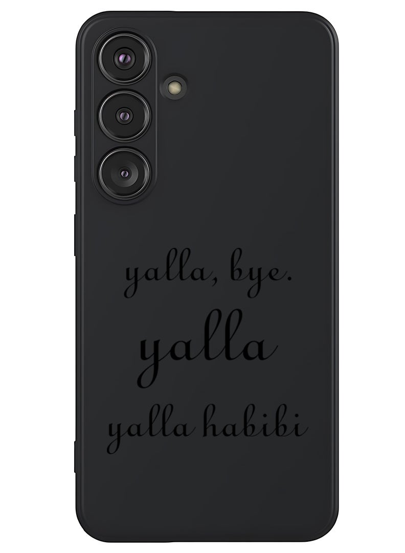 Theodor Protective Slim Fit Case Liquid Silicone Cover with Full Body Protection Anti-Scratch Shockproof Case For Samsung Galaxy S25 (Black) - Yalla-01 - Image 1