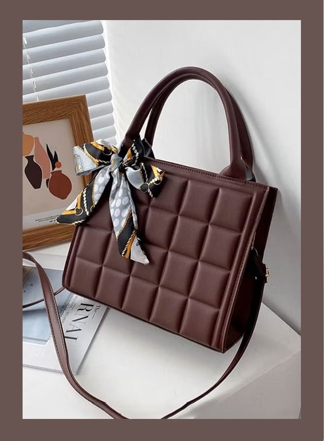 كان واي الصلبة جيو تنقش الشريط الديكور حقيبة مربعة المرأة الحد الأدنى محكم حقيبة حقيبة غرزة التفاصيل أعلى البريدي إغلاق حقيبة يد حقيبة ساعي - Image 2