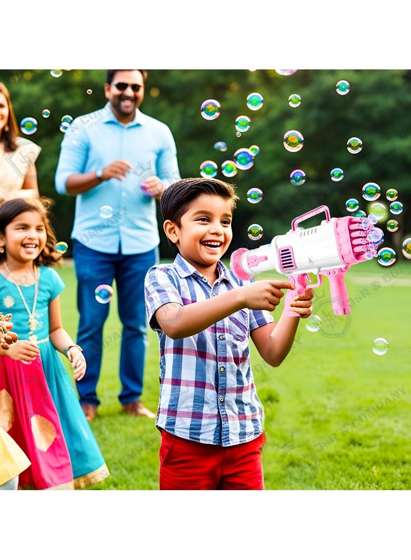 FULL JOY Bubble Gun B/O (32 Holes) 17-2807123P Pink - Image 3