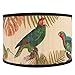 Uonlytech Uonlytech Drum Lamp Shade E27 Vintage Burlap Lampshade Birds Pattern Chandelier Lamp Cover Replaceable Light  - Image 2