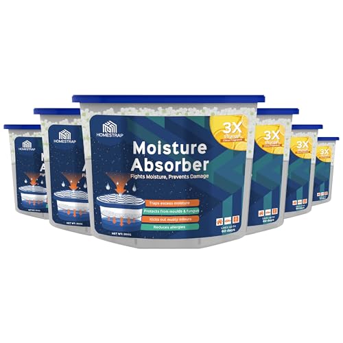 Homestrap Moisture Absorber Box 600ml (Pack of 6) | Dehumidifier Humidity Absorber For Wardrobe, Drawers, Room And Car |Fight against Moisture, Mould, Fungus (Lemon|Box) - Image 1