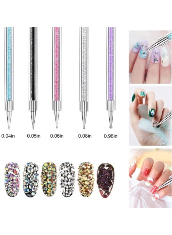 virenia 5Pcs Nail Art Drawing Liner Brushes – Fine Tip Detail Brushes for Nail Painting, 3D Art, Gel Polish, Acrylic – Precise Line Work, Durable & Easy to Clean – Professional Nail Design Tools for Beginners & Pros – Perfect for Stripes, Flowers, Marble, Ombre, French Tips – Great Gift for Nail Artists & DIY Enthusiasts - Image 2