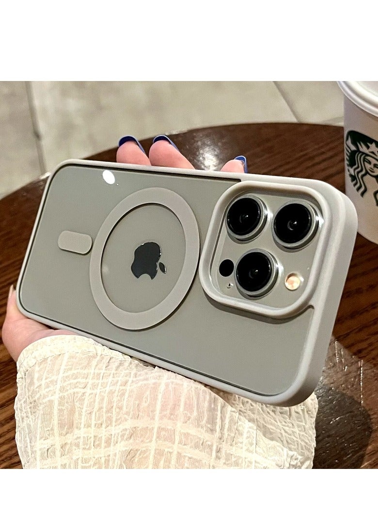 AROAQ Magnetic Clear Phone Case For Iphone,  Wireless Charge Magsafe Transparent Case, Anti-scratch Drop Protection Magnetic Case For Iphone 15 Pro Max, 15 Plus, Pro, ( Green) - Image 3