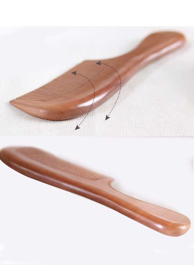 SOWUGI مشط شعر خشبي لتدليك فروة الرأس وتصميم الشعر ومشط صالون - Image 3