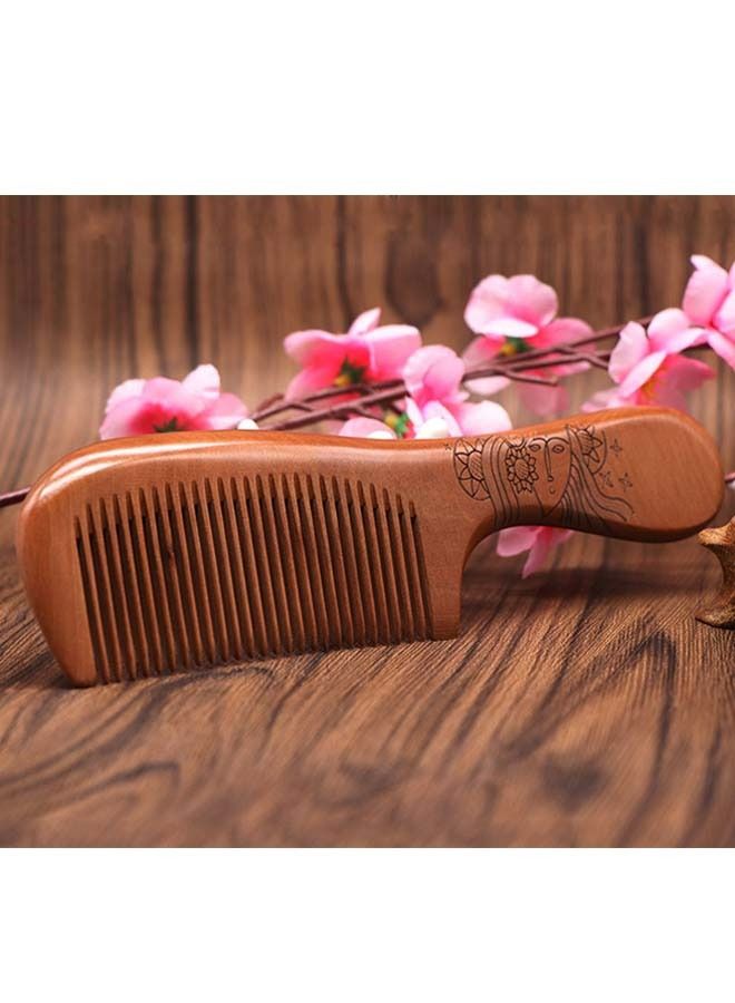 SOWUGI مشط شعر خشبي لتدليك فروة الرأس وتصميم الشعر ومشط صالون - Image 4
