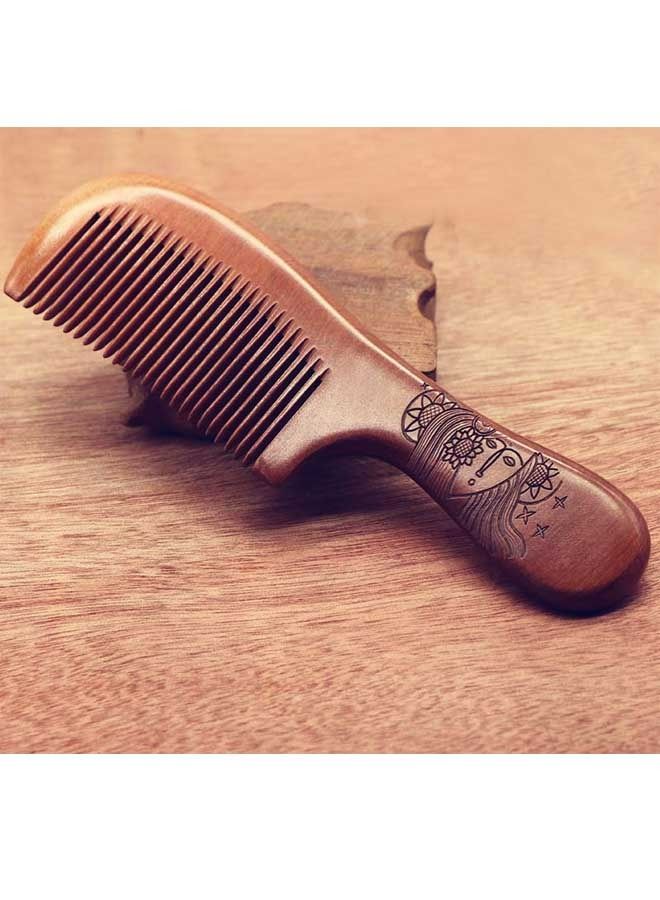 SOWUGI مشط شعر خشبي لتدليك فروة الرأس وتصميم الشعر ومشط صالون - Image 2