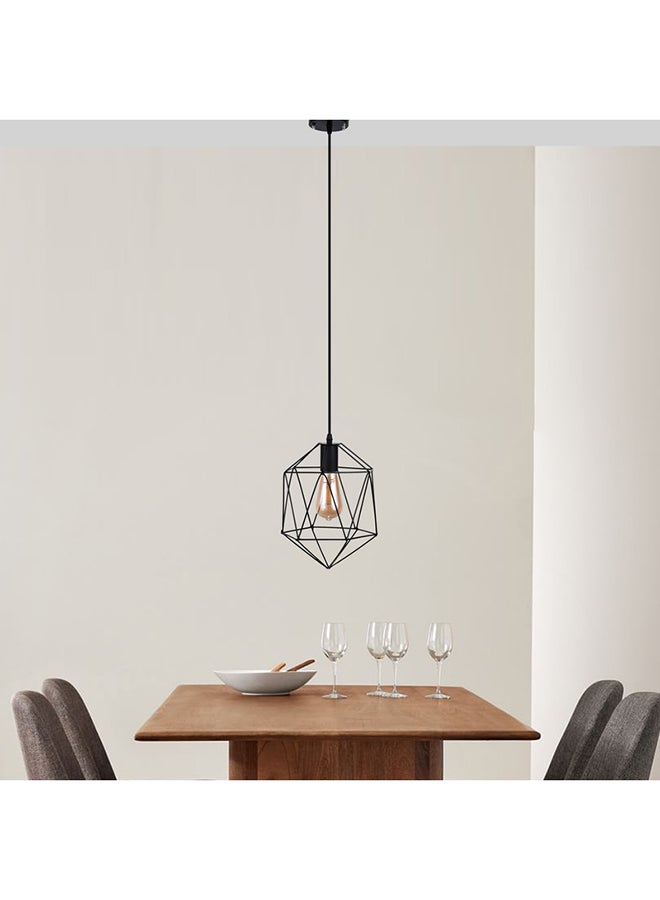 El Rawda Lighting Ritmo Ceiling Lamp | modern decorative LED E27 pendant light ceiling lamp hanging | suitable for any room | Color: Black | Size: 70x18x70 cm