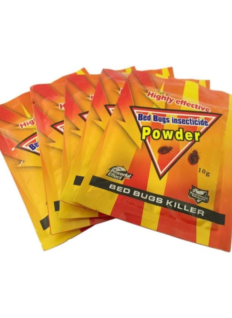 General 5 Pieces Bed Bugs Killer Powder , Insect Repellent Powder To Kill Iice, Ticks And Fleas, Indoor Pest Bait, Insecticide, Flea And Tick Powder, Insecticide Powder  - Image 1