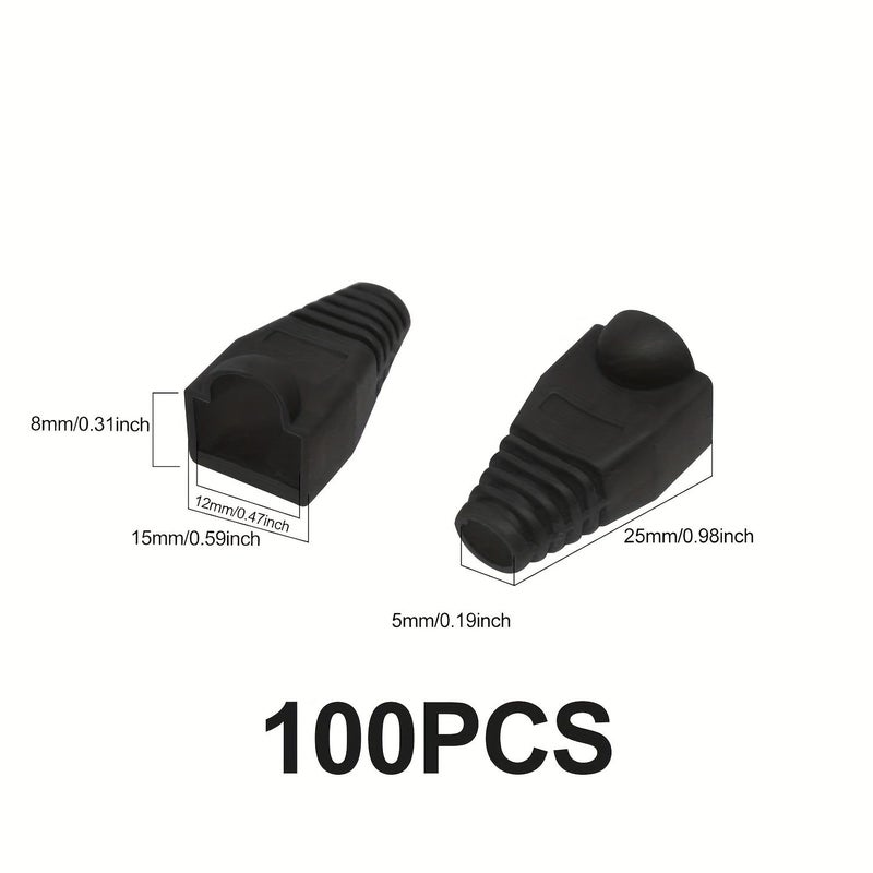 Blue RJ45 Ethernet Cable Connector Protective Sleeves for CAT5 CAT6 CAT7 - Image 4