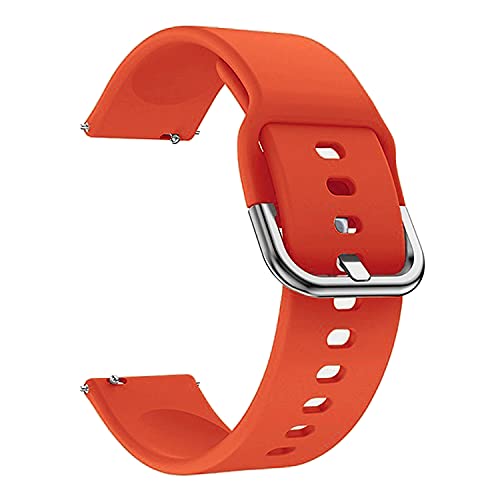 ACM Watch Strap Silicone Belt 22mm compatible with Cmf By Nothing Watch Pro Smartwatch Sports Hook Band Orange - Image 1