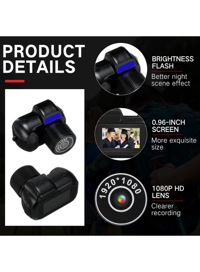Keychain Camera with 0.96" HD Display Pocket Size Portable Digital Camera with 32GB Card 2MP 1080P Small Video Recorder Long Battery for Travel Party Fun Vlog Gift Recording Vlogging - Image 5