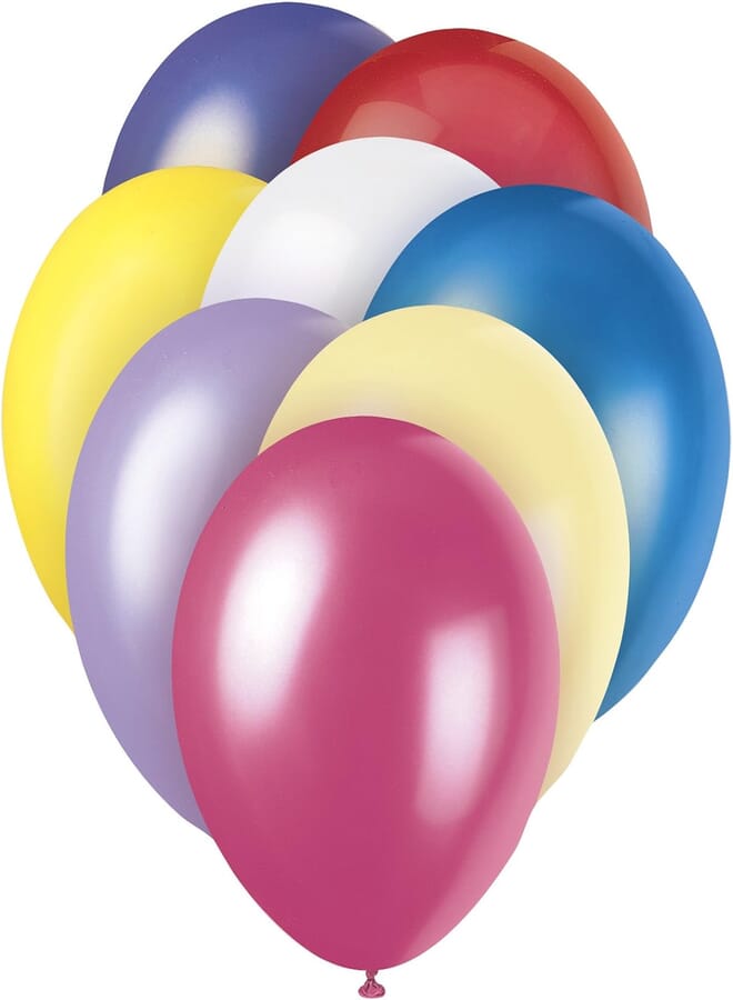 Unique Party Balloons Set for Birthdays and Weddings, Multi Color, 8 Pcs