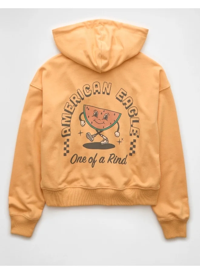 American Eagle AE Fleece Zip-Up Hoodie