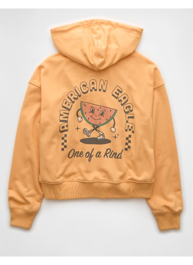 American Eagle - AE Fleece Zip-Up Hoodie - Image 1